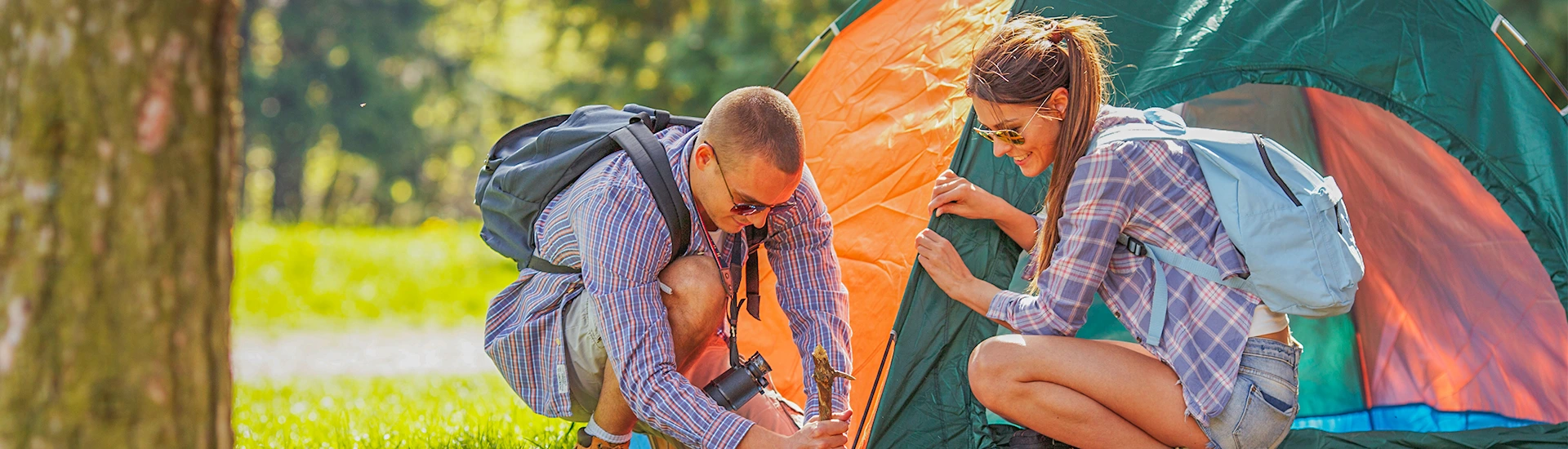 Stellplatz für Zelte auf dem Campingplatz Kerarno