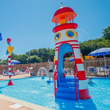 swimming pool with paddling pool in brittany